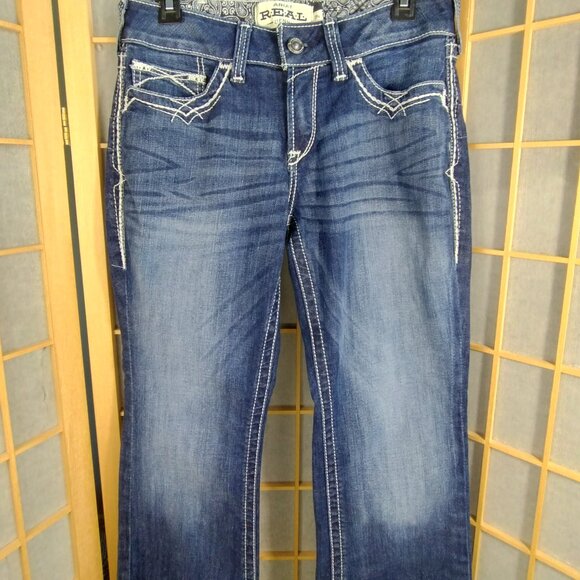 Ariat REAL Midrise BootCut Jeans Size 29S - Picture 4 of 14
